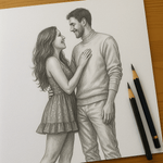 Couple Portrait - PaintedForever