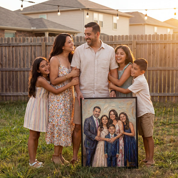 Hand - Painted Family Portrait - PaintedForever