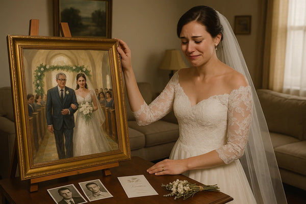 My Late Father Walking me Down The Aisle