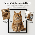 Hand - Painted Cat Portrait - PaintedForever