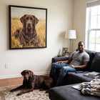 Hand-Painted Dog Portrait