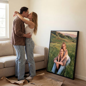 Hand - Painted Romantic Portrait - PaintedForever