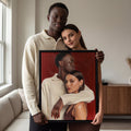 Hand - Painted Romantic Portrait - PaintedForever